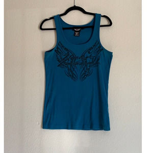 {Harley Davidson} Teal Jewel Tank